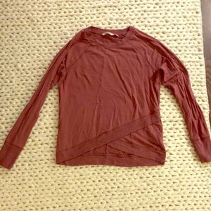 Athleta long sleeve Boysenberry shirt